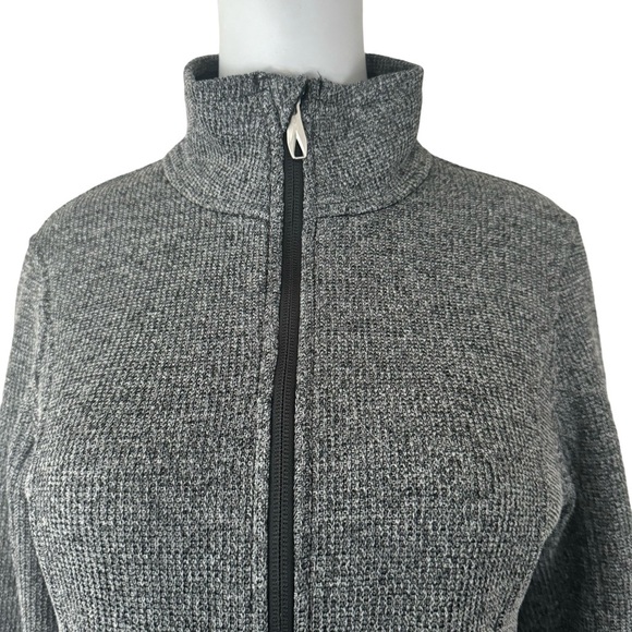SPYDER Endur Full Zip Mid Weight Fleece Lined Sweater Jacket Winter Grey Size M - Picture 4 of 16